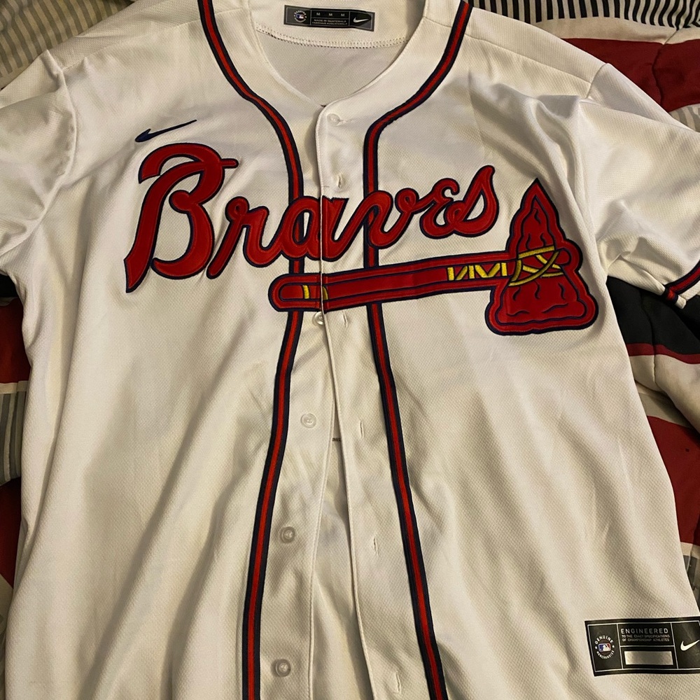 Men’s Medium Braves Dansby Swanson Jersey